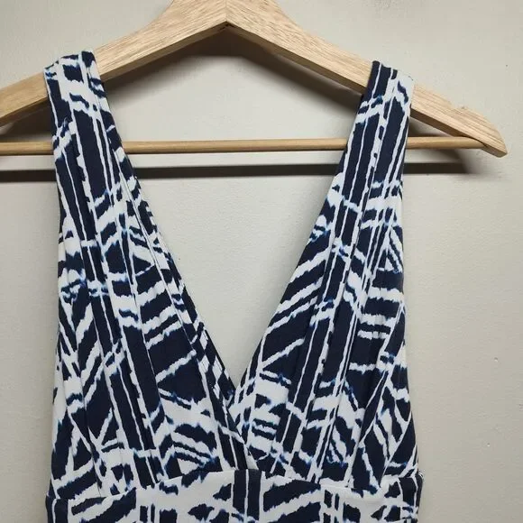 Tart Maxi Dress Women Size S White Blue Jersey Stretch Sleeveless Casual Party - Picture 2 of 8